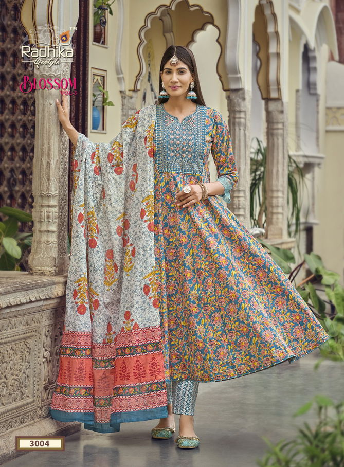 Blossom Vol 3 By Radhika Readymade Anarkali Suits Catalog